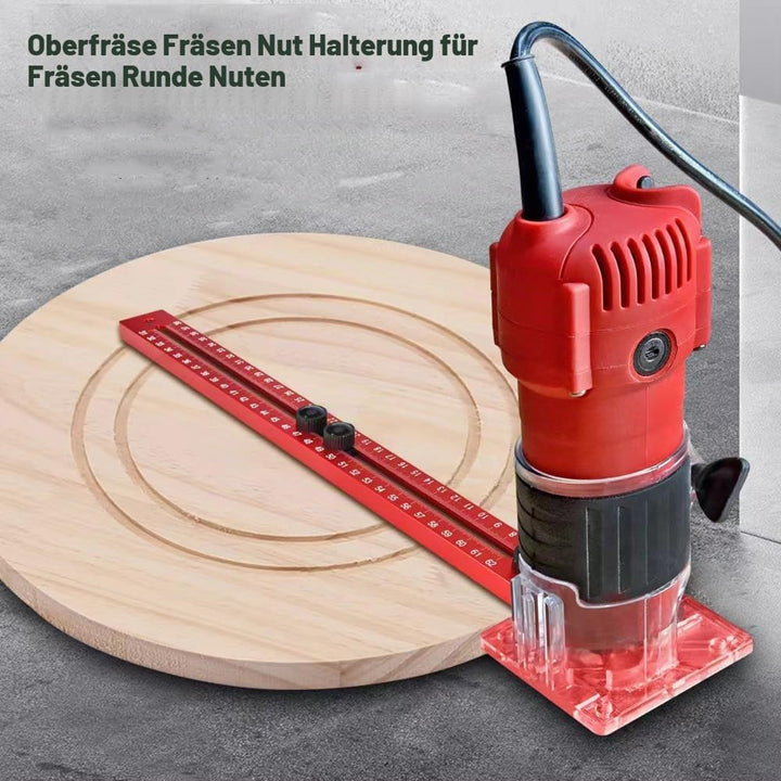 4-in-1-Fräsrillenhalterung, Router Kreisschneidevorrichtung, multifunktionale Schrankfräsenführung z