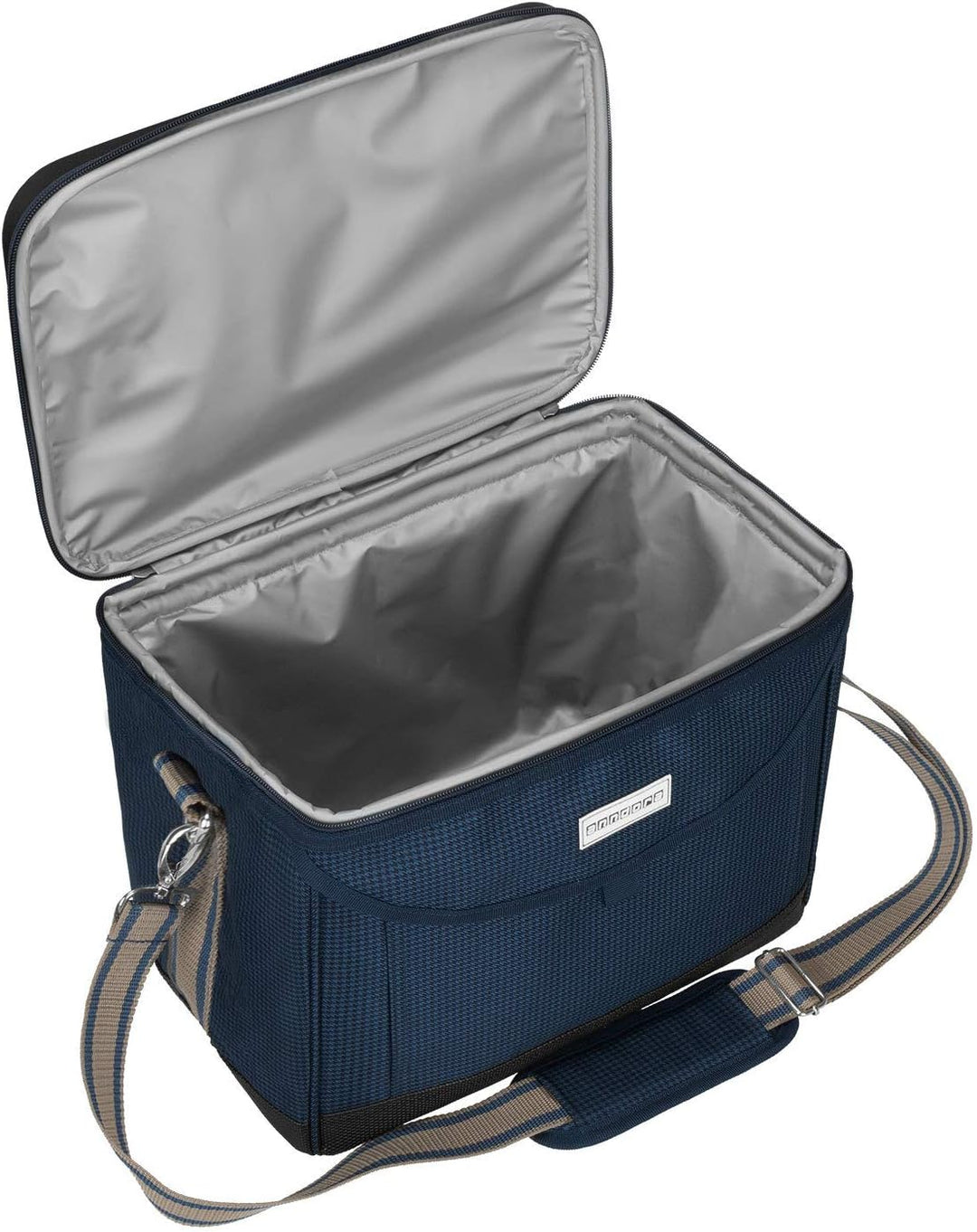 anndora Kühltasche 22 L Picknick Kühlbox 35 x 24 x 27 cm - Farbauswahl, Blau Hahnentritt