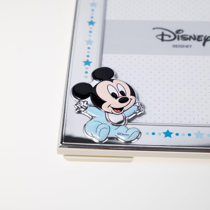 VALENTI & CO. Disney Baby - Mickey - Bilderrahmen in Silber für Kinder, Geschenkidee für Taufe, Gebu