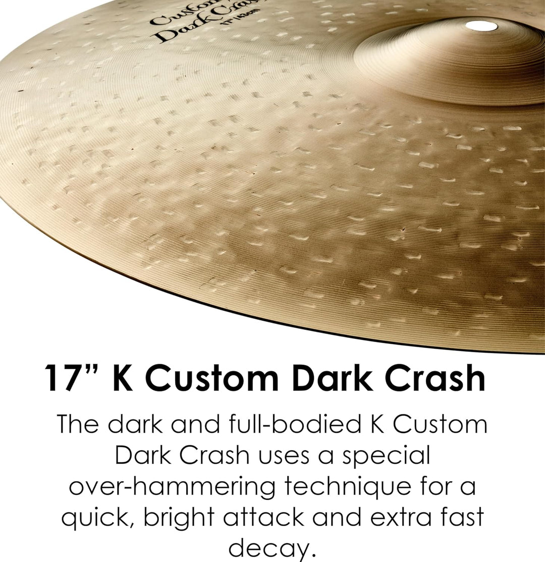 Zildjian K Custom Series - 17" Dark Crash Cymbal 17 Zoll, 17 Zoll