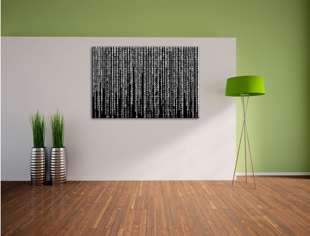 Monocrome, Matrix, Format: 100x70 auf Leinwand, XXL riesige Bilder fertig gerahmt mit Keilrahmen, Ku
