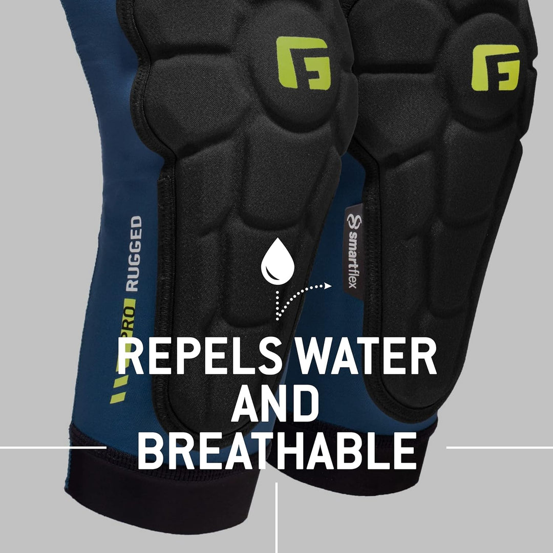 G-Form Pro Rugged Ellbogenschützer, 2 Stück, für Radfahren, BMX, MTB, Downhill, Skateboard S Storm B