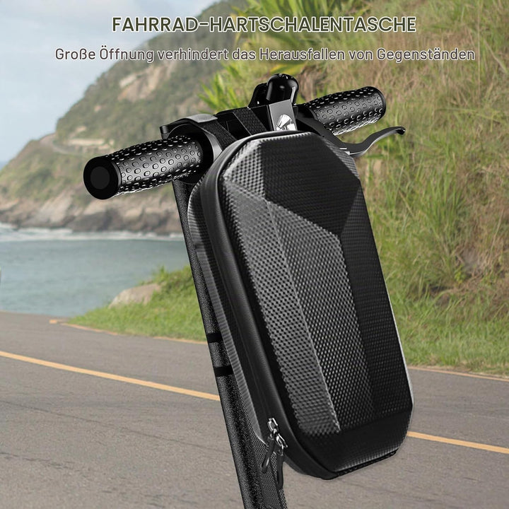 4L E Scooter Tasche für Roller wasserdichte Rollertasche Grosser Kapazität Lenkertasche Schwarz Vord