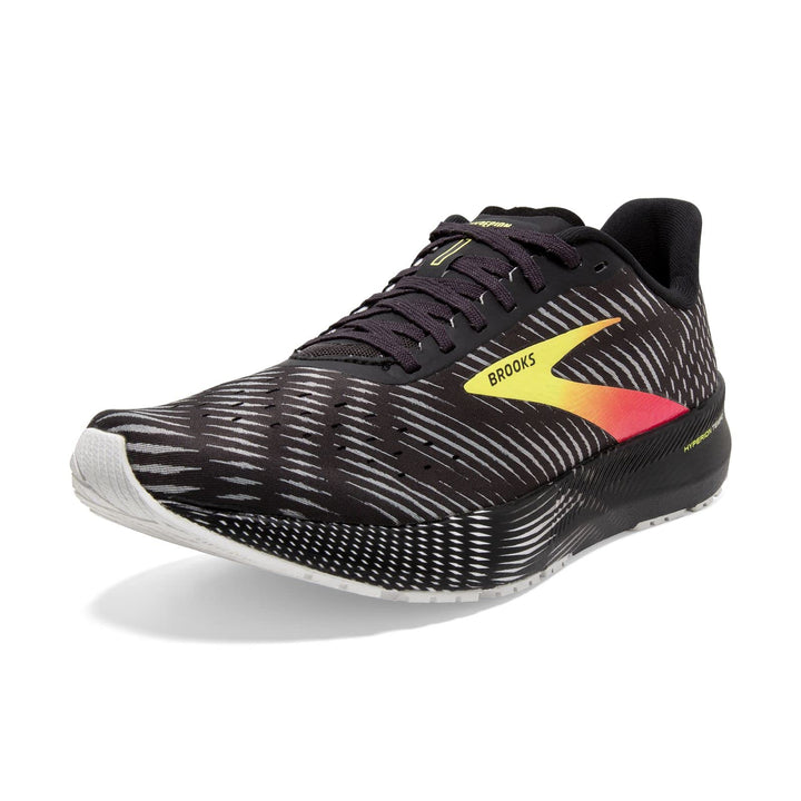 Brooks Herren Hyperion Time Laufschuh, 41 EU Schwarz Rosa Gelb