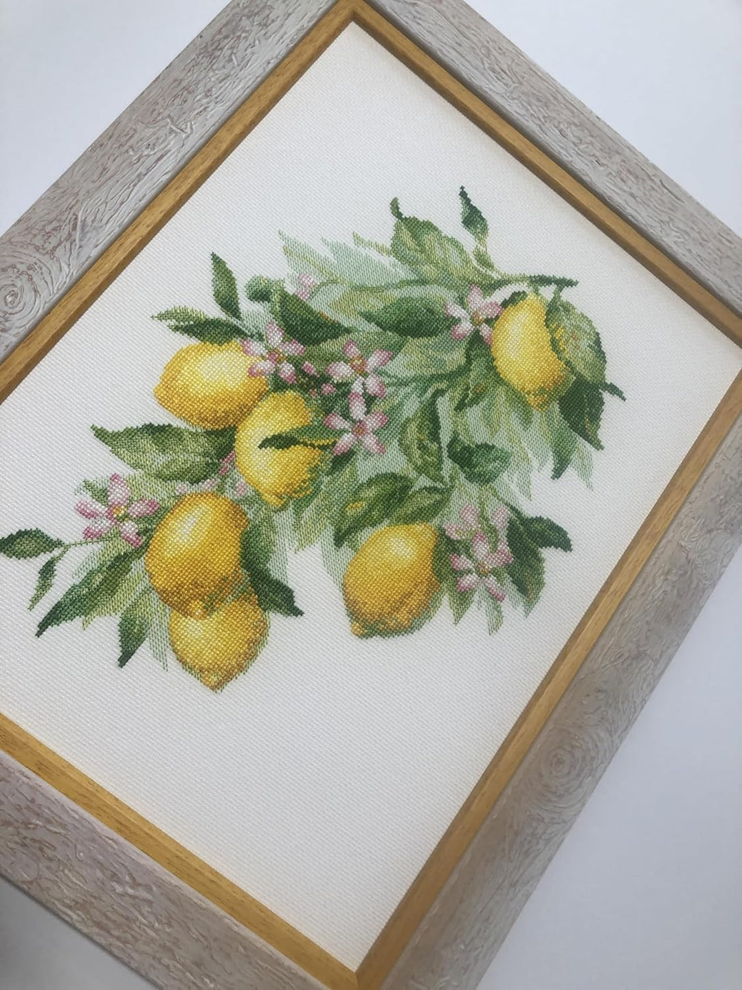 Riolis Kreuzstich Set Helle Zitronen, Zählmuster, 30x40cm