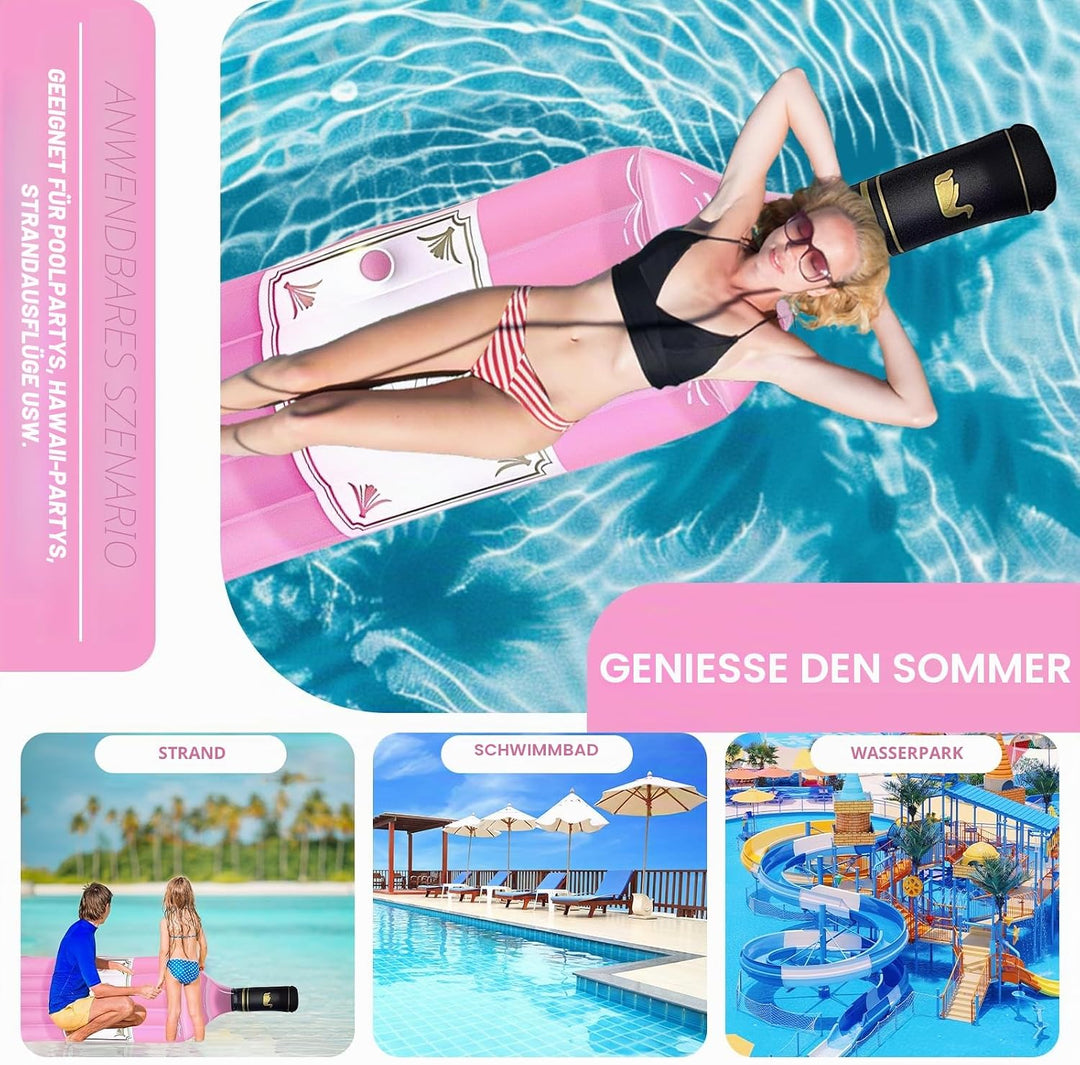 ACTOYS Luftmatratze Wasser Erwachsene Kinder, Luftmatratze Pool Aufblasbare, Aufblasbare Schwimmbett