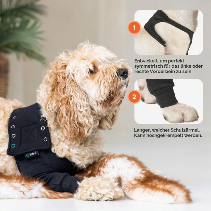 Suitical Recovery Sleeve Hund, XL, Schwarz Schwarz XL, Schwarz XL