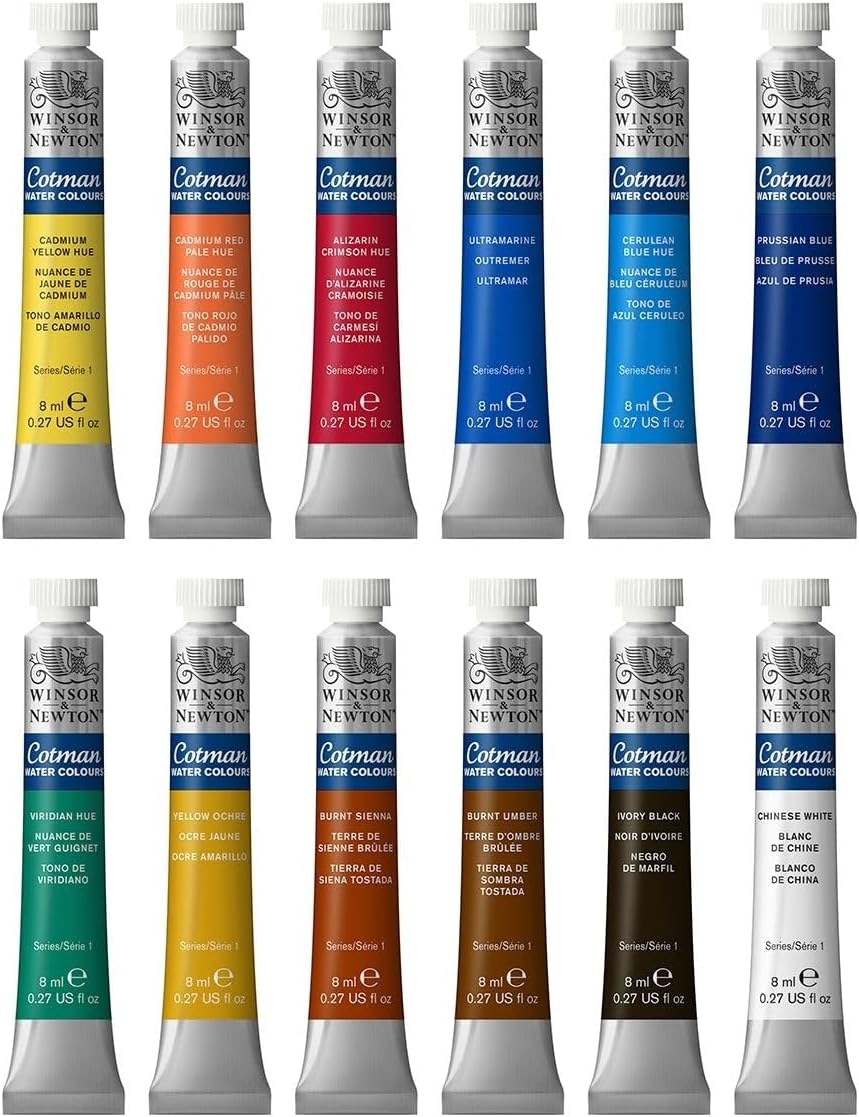 Winsor & Newton 0390636 Cotman Aquarellfarben Set, lebendige Wasserfarben mit hoher Lichtechtheit, g