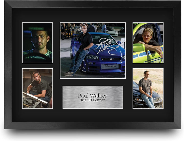 HWC Trading FR A3 Paul Walker Fast and Furious Geschenke Gedruckt, Signiert Autogramm Bild Display F
