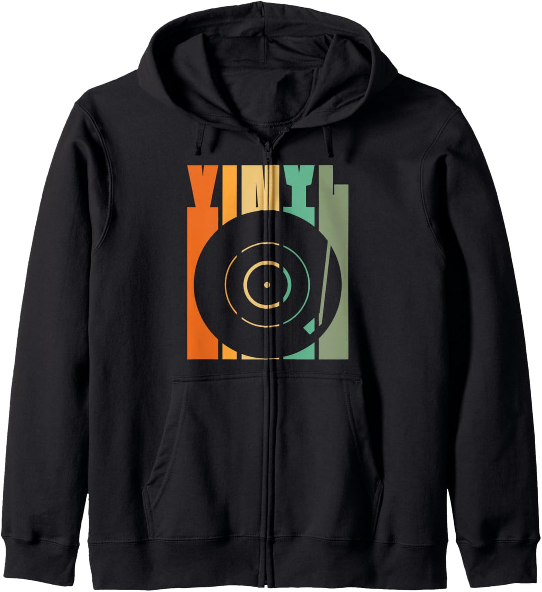 Retro Vinyl Schallplatte Geschenk - Vintage Plattensammler Kapuzenjacke