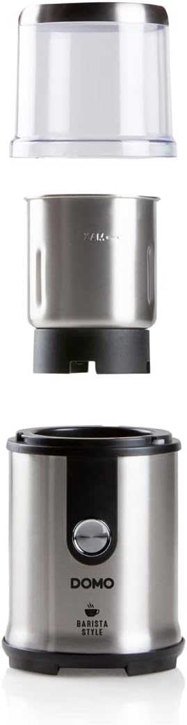 Domo DO723K Kaffeemühle, Edelstahl, 300 W, Silber