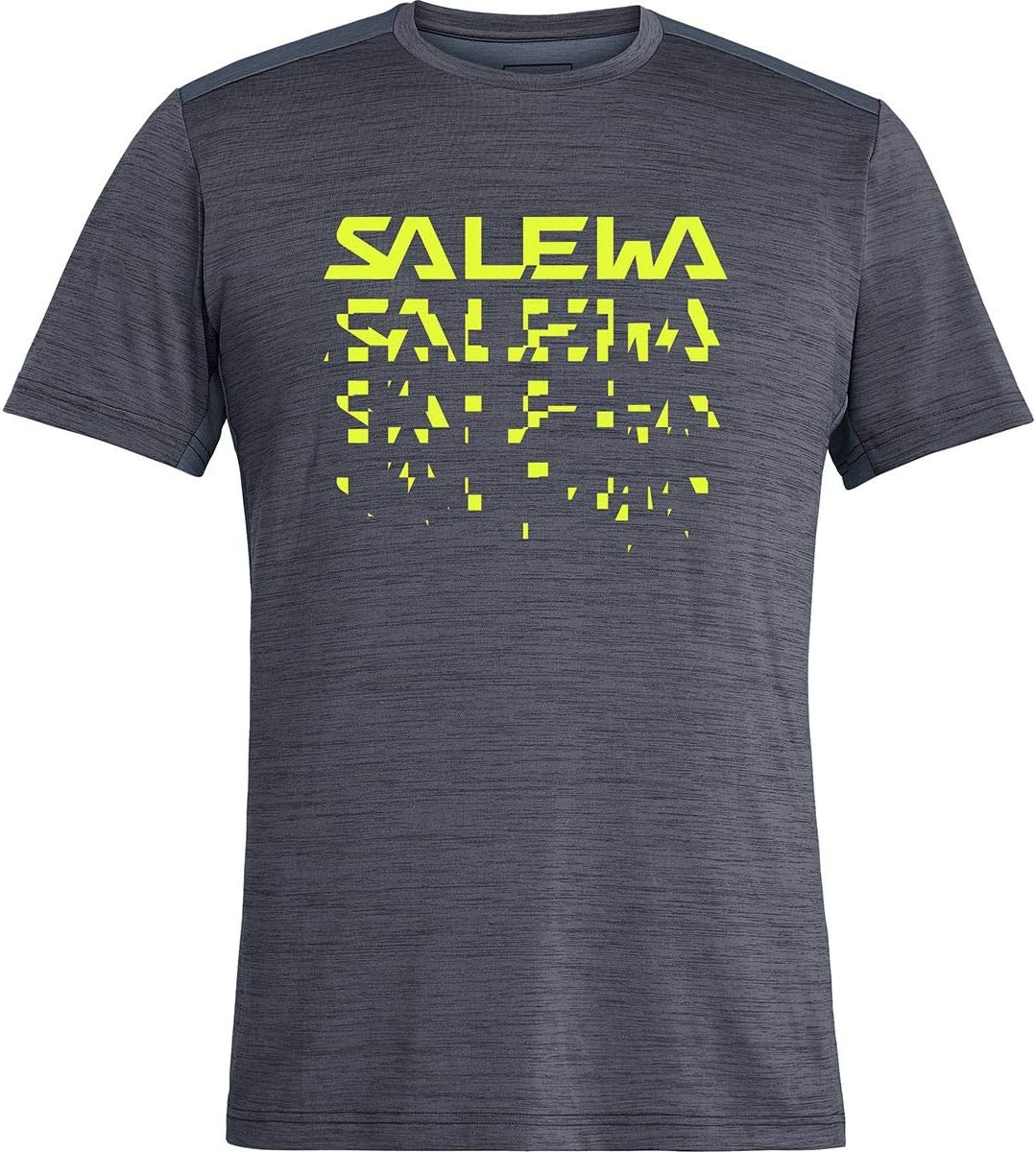 Salewa Herren Puez Hybrid 2 Dry M S/S Tee Hemden & T-shirts XXL Ombre Blue Melange, XXL Ombre Blue M