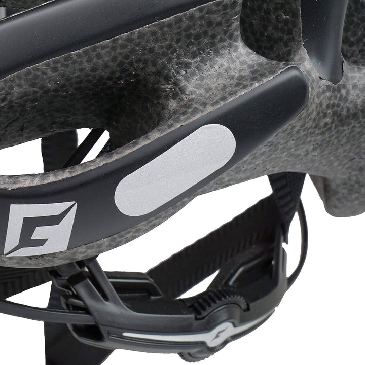 Cratoni Fahrradhelm Pacer, Black matt - Reflektor, Gr. L-XL (58-62 cm)