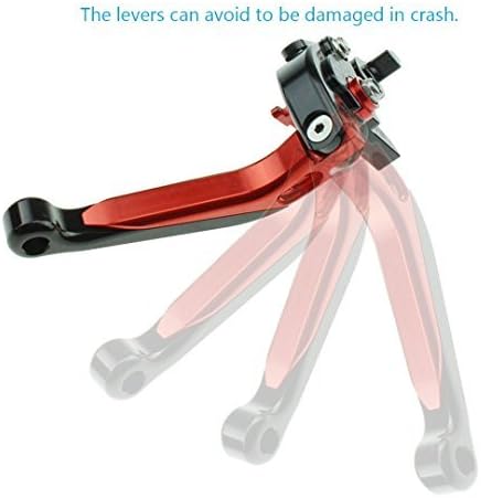 FXCNC CNC Aluminum Folding Extendable Adjustable Brake Clutch Levers compatible for KTM 690 SMC/SMC-