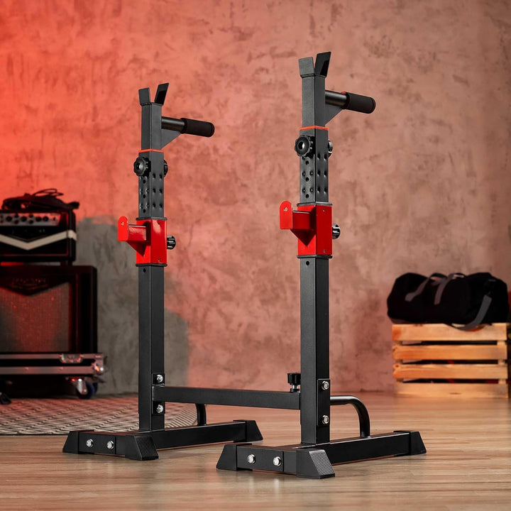 Hop-Sport verstellbare Hantelablage für Langhantel HS-1004L – Squat Rack Kniebeugenständer bis 250kg
