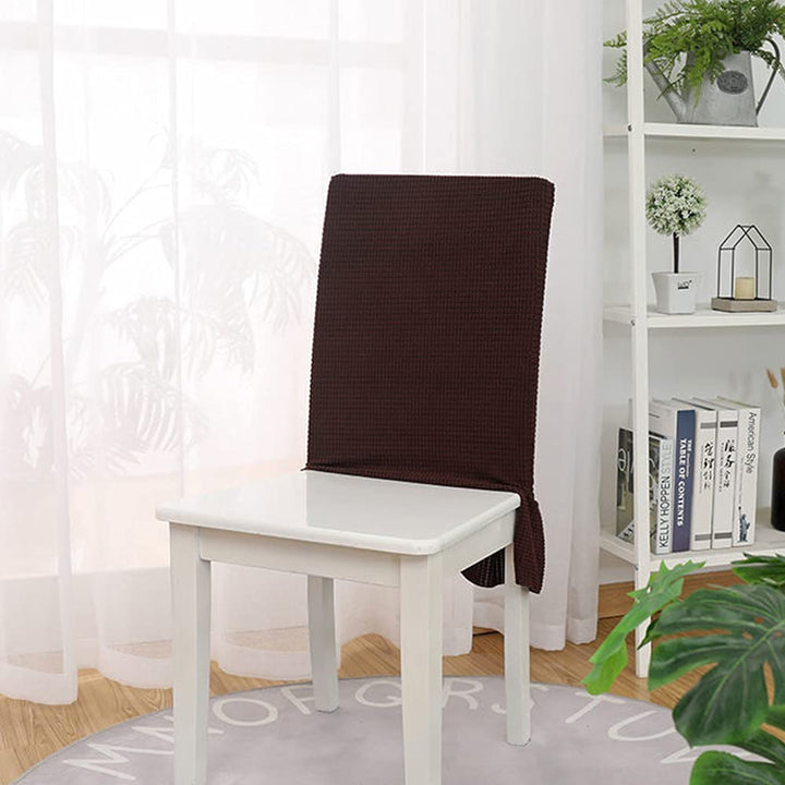 Bestenrose Stuhllehne Stuhlhussen 6er Set Stretch Stuhlrückenabdeckung Jacquard Rückenlehnenbezug mi