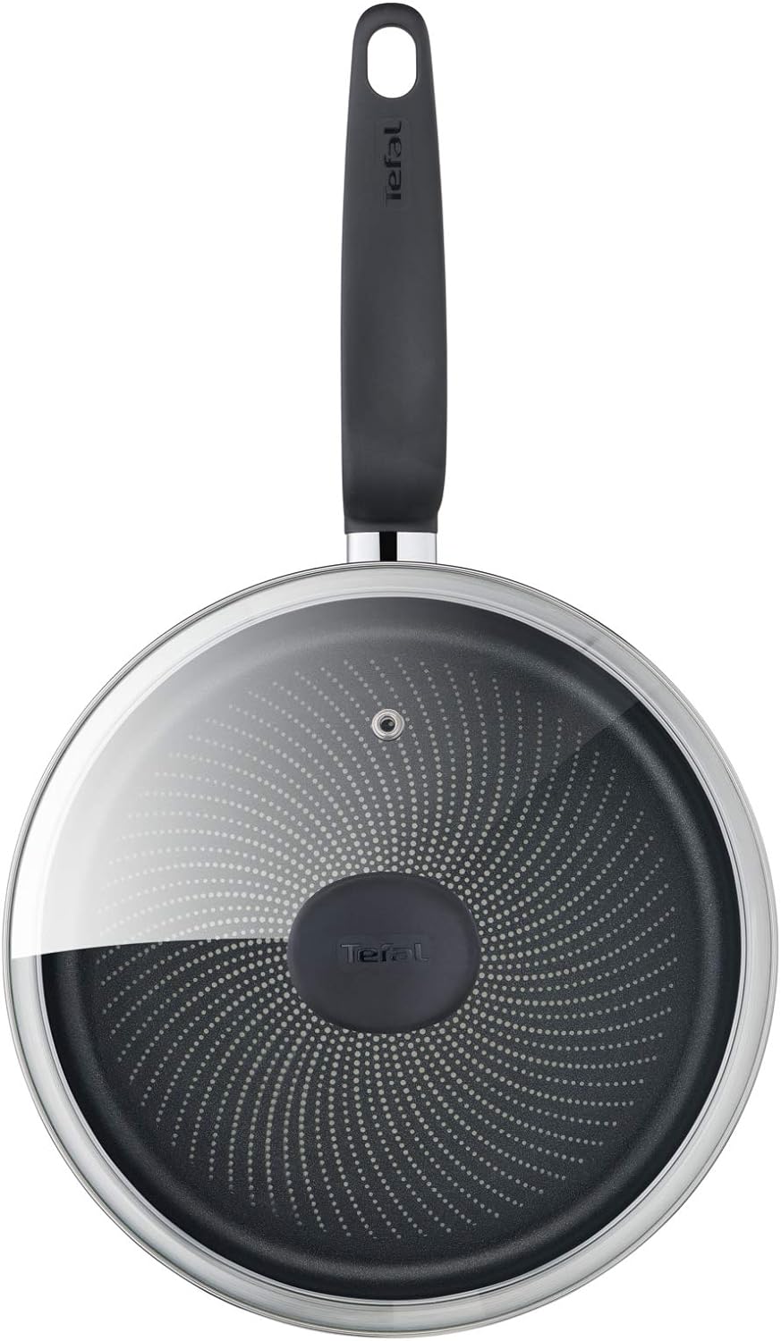 Tefal Primary Schmorpfanne 24 cm + Glasdeckel, hochwertiger Edelstahl, gesunde Antihaftbeschichtung,