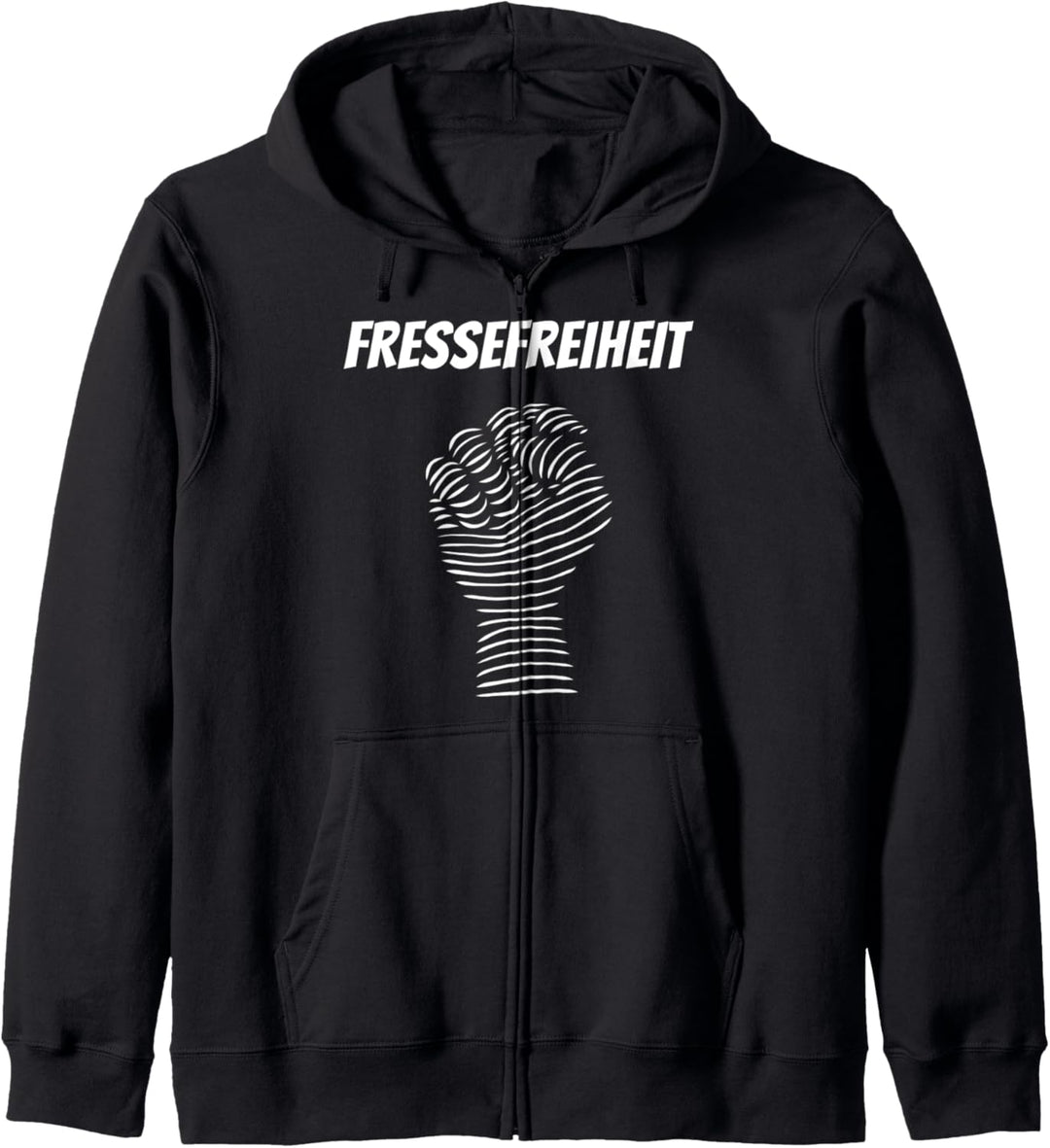 Fressefreiheit Pressefreiheit Lustiger Versprecher Sarkasmus Kapuzenjacke