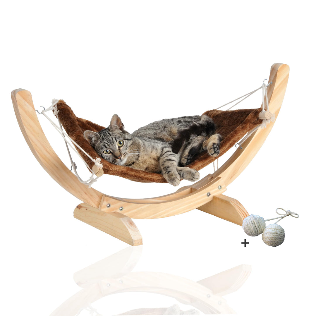 Rohrschneider Katzenhängematte Cat Relax | Katzenschlafplatz | Katzenbett | Katzenkorb zum Schlafen