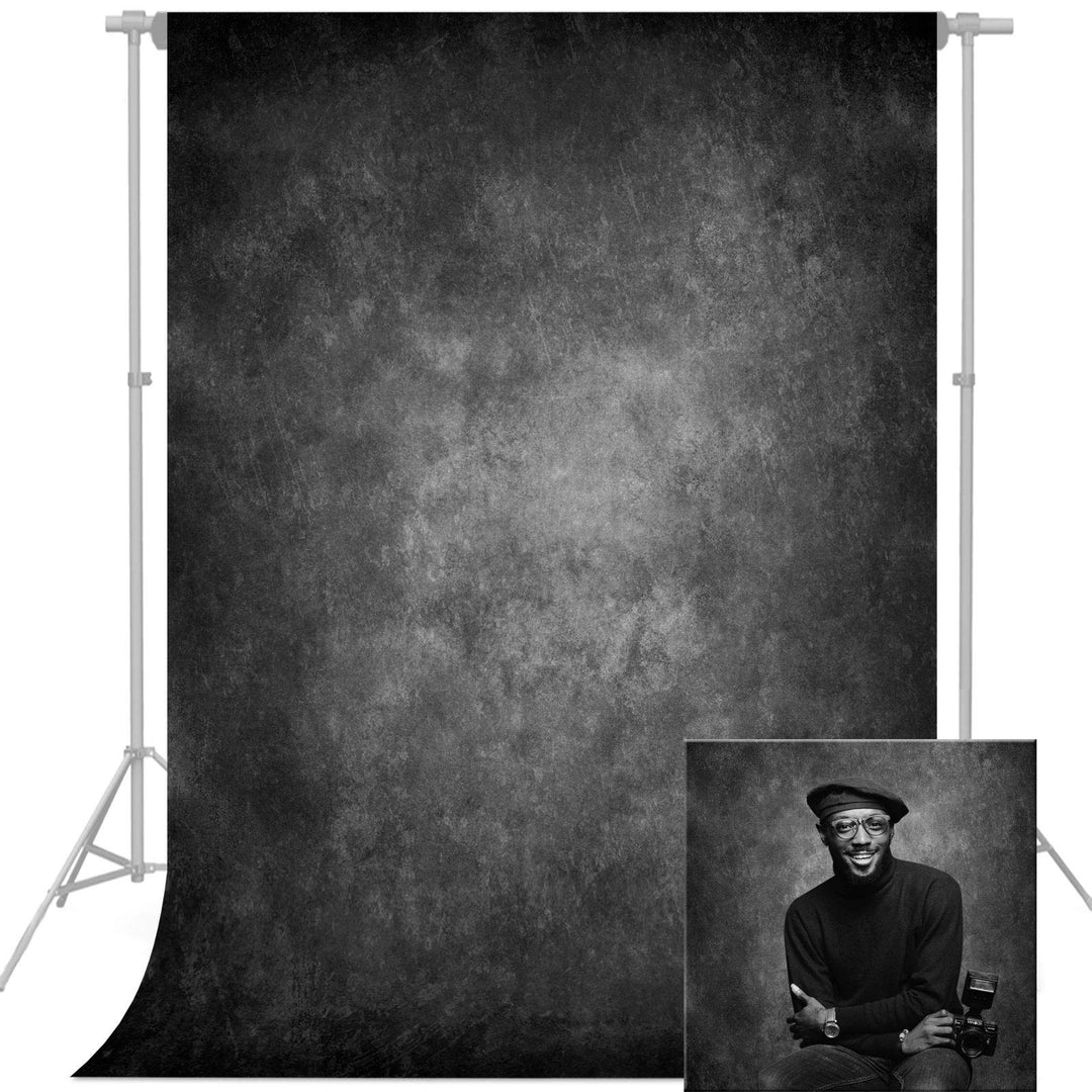 econious Fotohintergrund, 1,5 x 2,2 m Abstraktes DunkelGrau Foto Hintergrund, Professioneller Fotogr