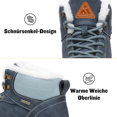 Mishansha Damen Herren Winterschuhe Warm Gefüttert Winterstiefel Wasserdicht Trekking Wanderschuhe G