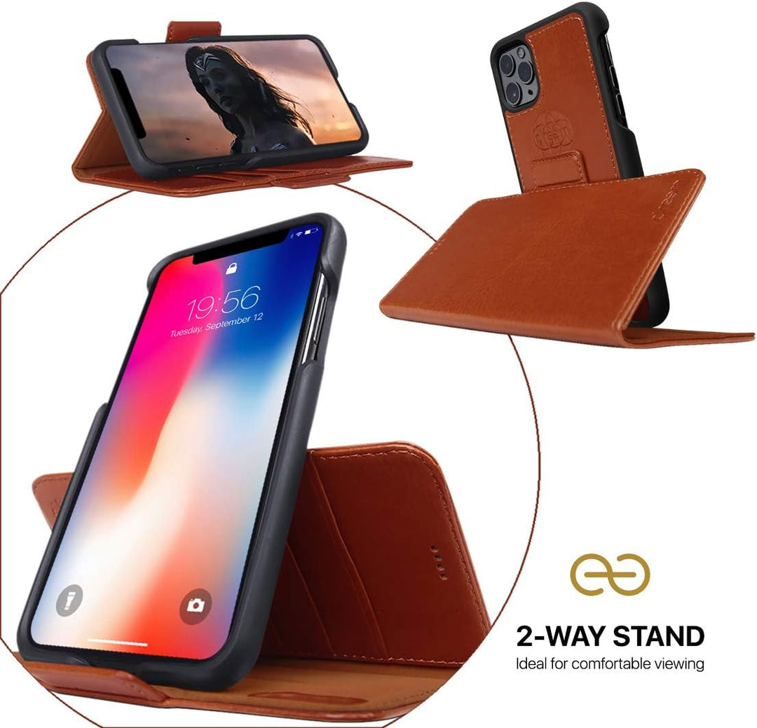 Dreem Fibonacci 2in1 Handyhülle Flipcase für iPhone SE 3 (2022), SE 2, & 8/7 | Magnetisches iPhone C