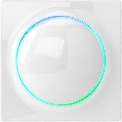 FIBARO Walli Dimmer / Z-Wave Plus Smart Lichtdimmer mit LED Deckel, FGWDEU-111 Intensitätsregler, In