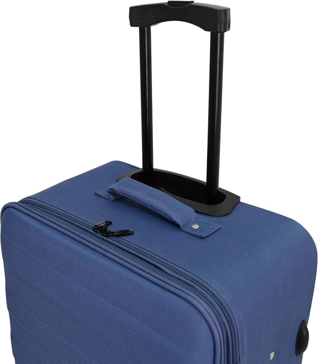 SIGN Stoffkoffer Reisekoffer Trolley (Handgepäck-Mittel-Gross-Set) + 5cm Dehnungsfuge (Blau, Grosser