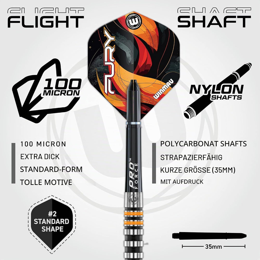WINMAU Softdart Fury mit 90% Tungsten 20gr, 20gr