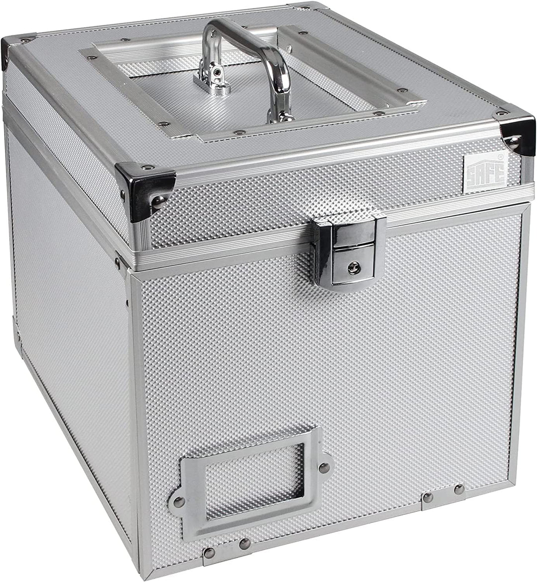 SAFE 6312 Alu Münzkoffer Nova Münzboxkoffer (leer) für 8 x Münzboxen-Schubladenelemente | Sammelkoff