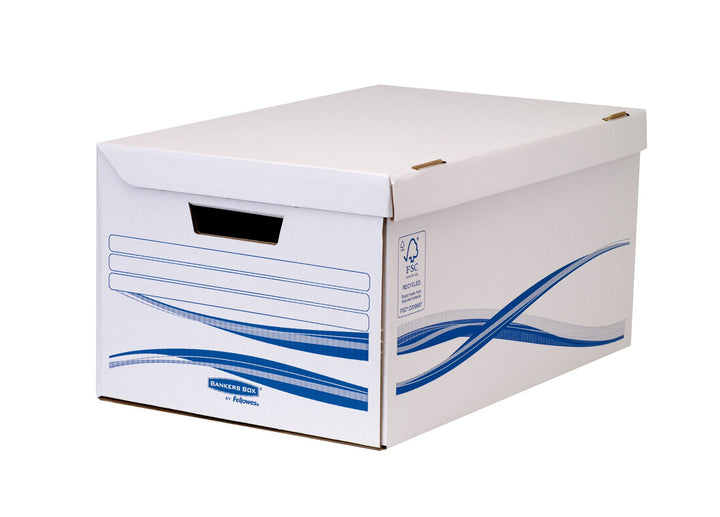 Bankers Box 4460502 Klappdeckelbox Maxi 10-er Pack, Klappdeckelbox Maxi