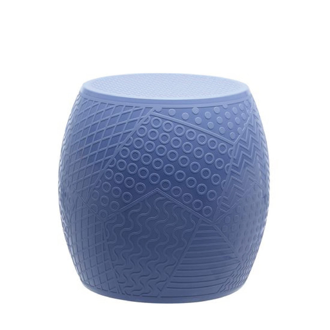 Kartell Hocker Roy, thermoplastisches Technopolymer, Blau, 45 cm x 43 cm x 45 cm, Blau