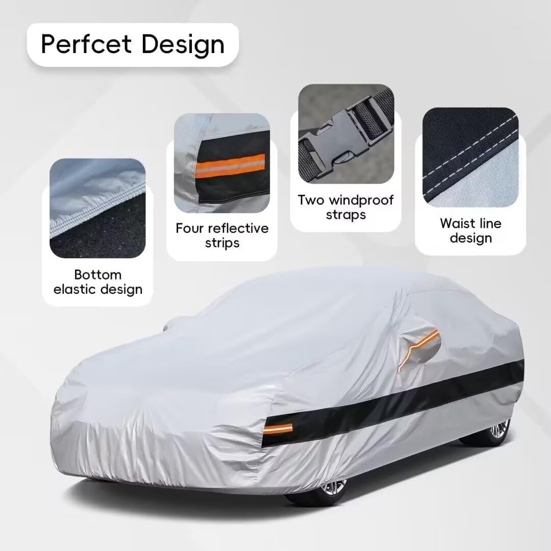 Autoabdeckung Passend für Audi A4 S4 RS4 Limousine Cabrio B7 B8 B9 (2007-2025) Vollgarage Auto Abdec