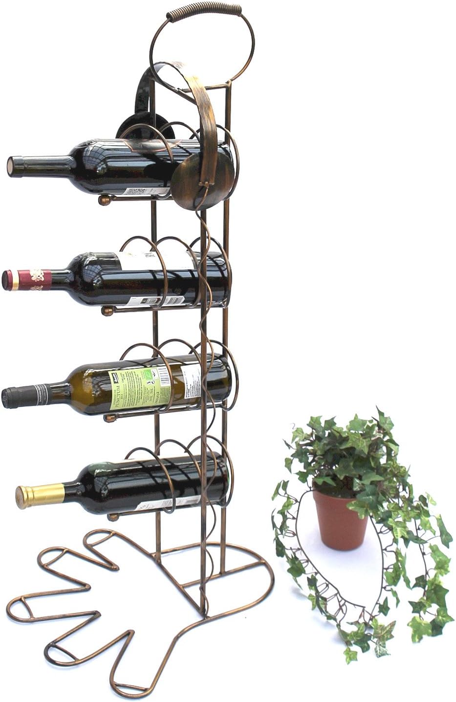 DanDiBo Weinregal 10-0045 Flaschenregal Flaschenhalter aus Metall 93 cm Weinständer Regal