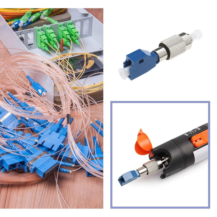 Be In Your Mind 4 Stück Visueller Fehlerorter Adapter Einzelmodus Glasfaserstecker FC/UPC Männlich a