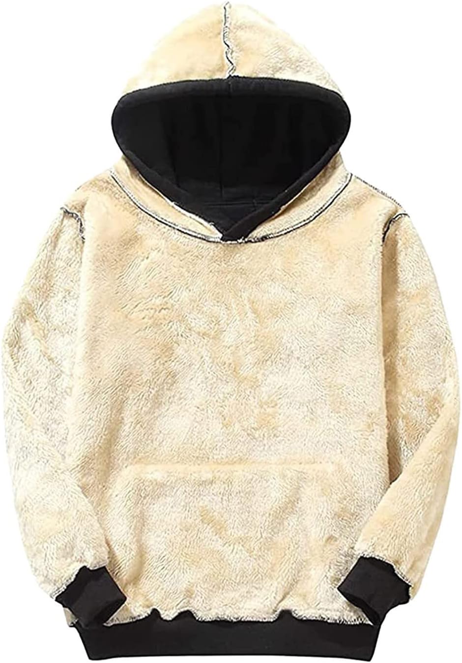 EMATOP Hoodie Damen Fleece Gefütterte Sweatshirt Winter Warm Pullover mit Kapuze Fleecepullover Kusc