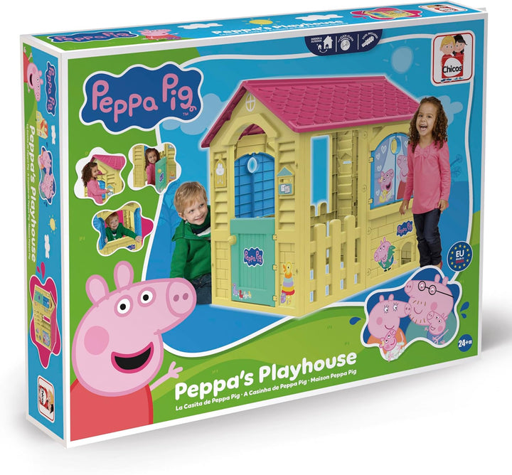 Chicos - Peppa Pig Spielhaus fur Kinder Outdoor | Robuster und langlebiger Kunststoff | Schnelle und