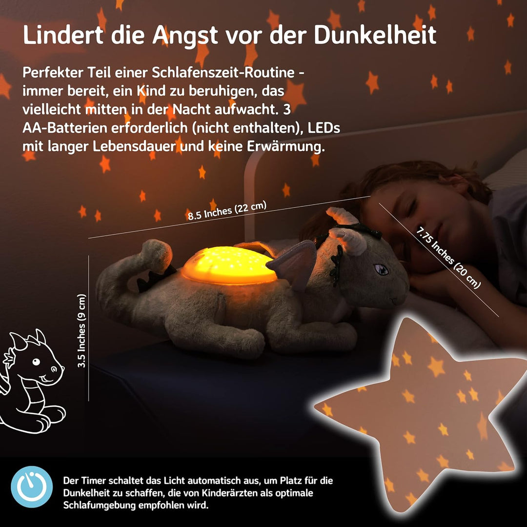 Cloud b Nachtlicht Sternenprojektor für Kinder |Plüsch LED Galaxie Deckenprojektor| 3 Farboptionen |
