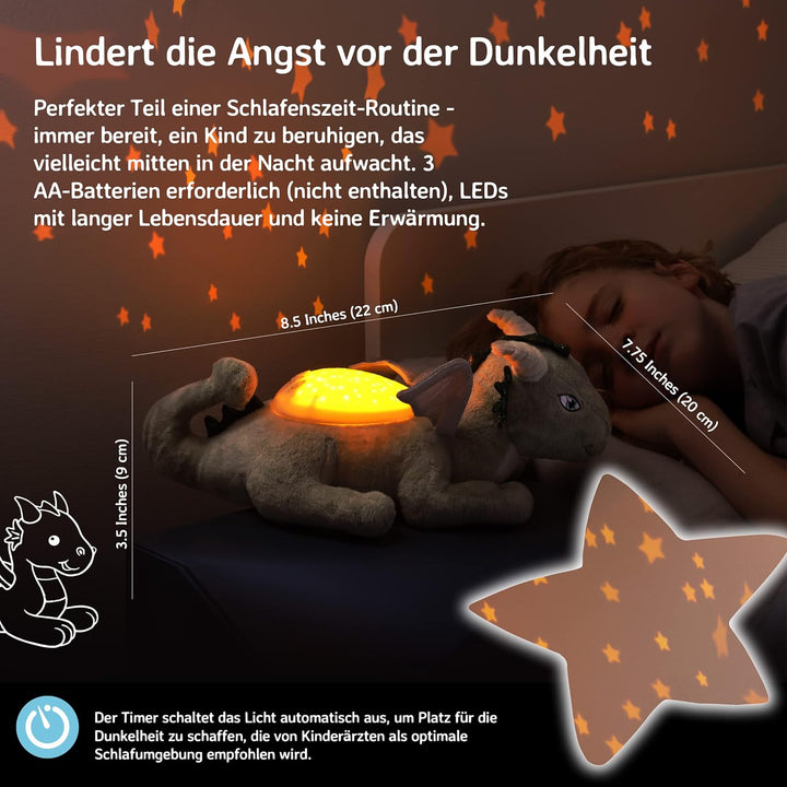 Cloud b Nachtlicht Sternenprojektor für Kinder |Plüsch LED Galaxie Deckenprojektor| 3 Farboptionen |