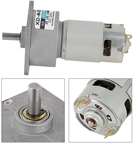 5-600 RPM Speed Reducer Getriebemotor DC 12 / 24V 35W CW/CCW Micro Hohe Drehmoment Drehzahl Getrie