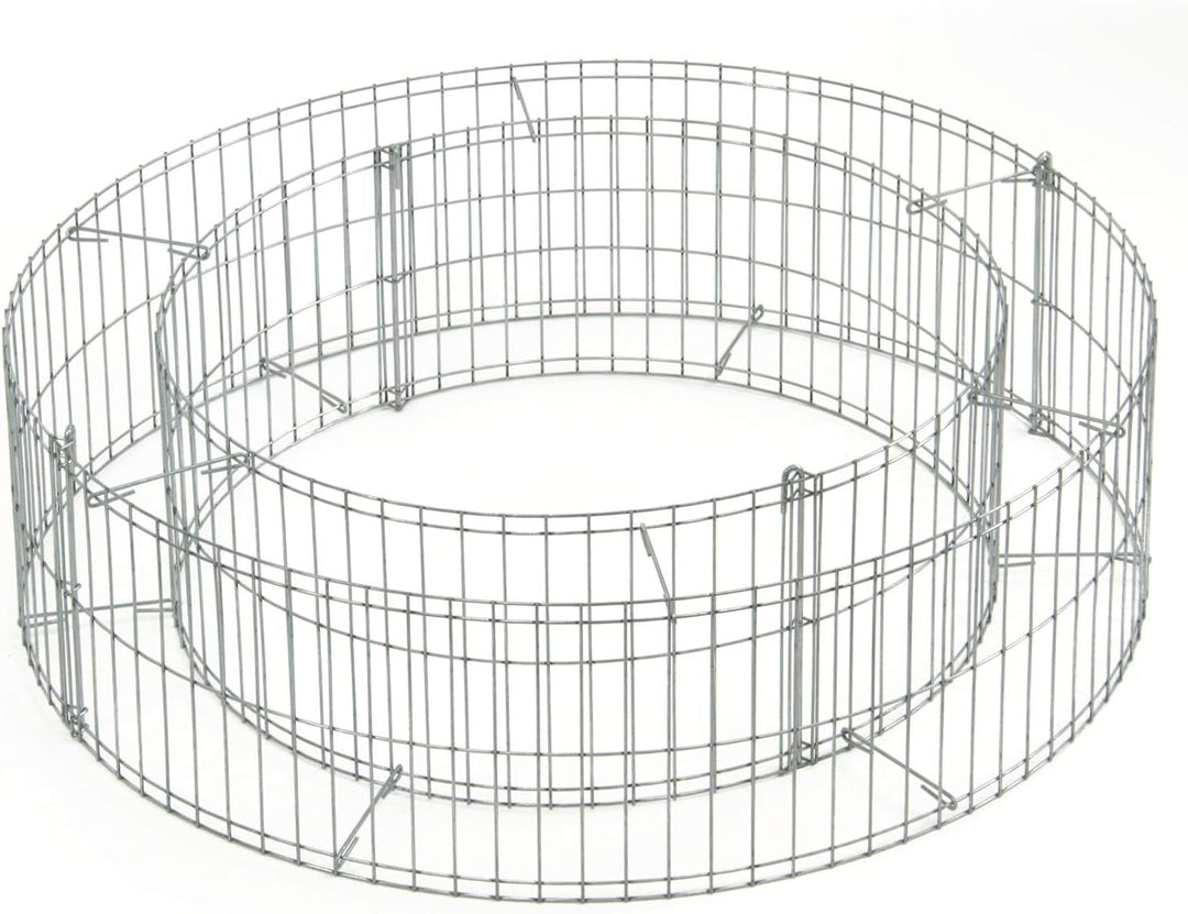 bellissa Gabionen-Lagerfeuerstelle - 95587 - Feuerstelle für Lagerfeuer - Durchmesser 73/51 cm, Höhe