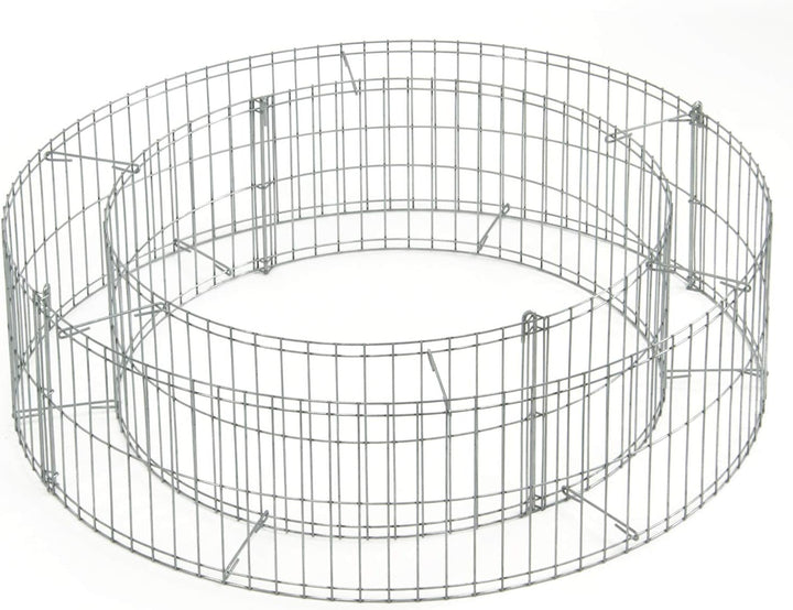 bellissa Gabionen-Lagerfeuerstelle - 95587 - Feuerstelle für Lagerfeuer - Durchmesser 73/51 cm, Höhe