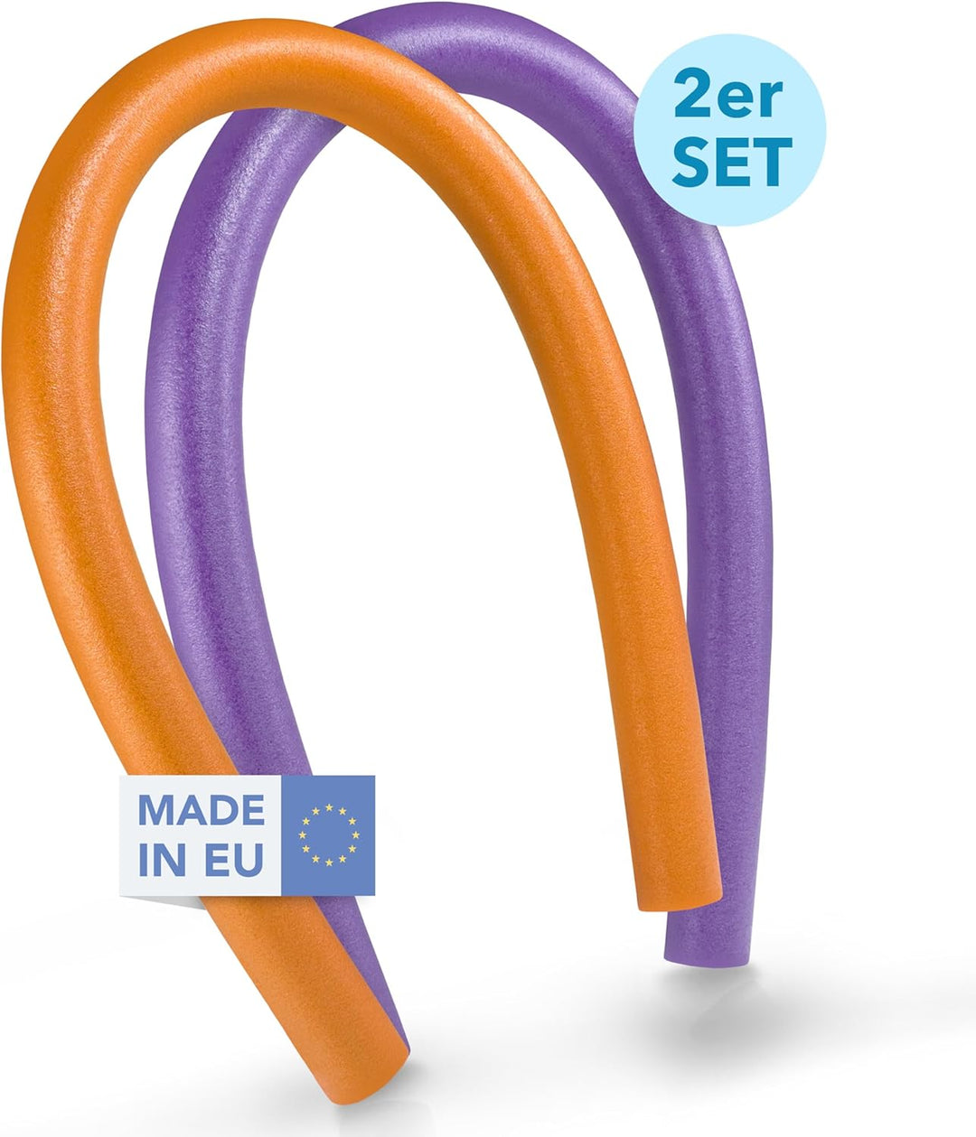 Schwimmnudel für Kinder & Erwachsene 160cm - Lange Poolnudel 2er Set - 9 Farben zur Auswahl - Schwim