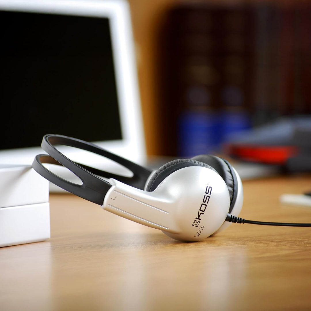 Koss UR10 Stereo Over-Ear Kopfhörer Kompatibel mit Smartphones, Laptops, Tablets und MP3 Geräten - S