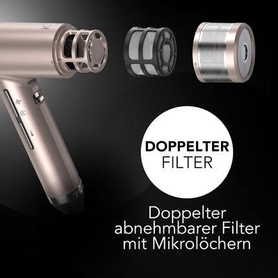 Gama Italy Professional Professioneller Haartrockner iQ1 Perfetto - Oxy-Active Technologie, Auto-Cle