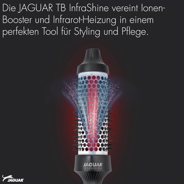 JAGUAR Thermo Bürste TB Infrashine | Thermal Brush mit Infrarot Heizung und Ionen Booster | 2in1: St