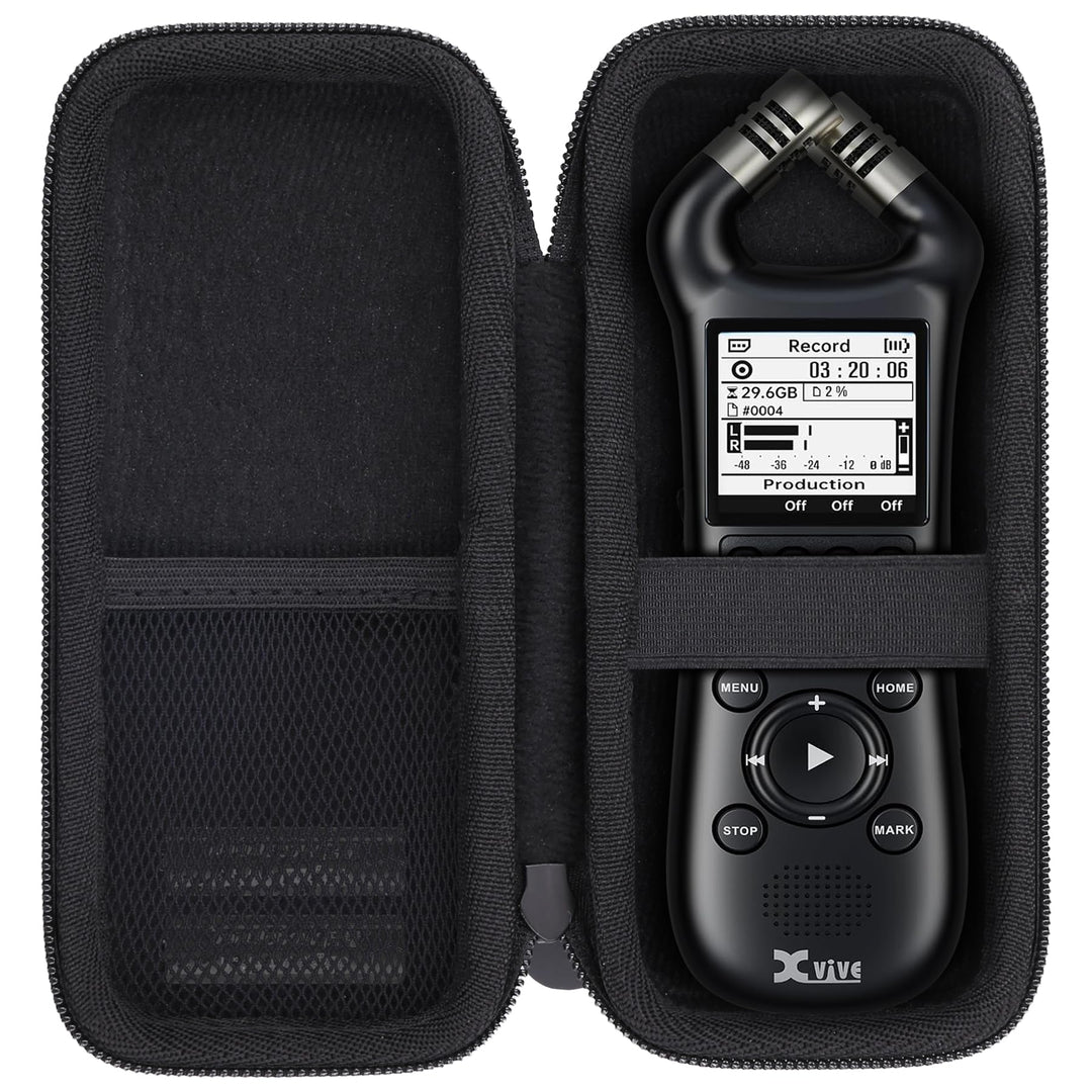 co2CREA Harte Reiseschutzhülle Etui Tasche für Xvive XV1-R Digitaler Handheld Recorder,Nur hülle, fü