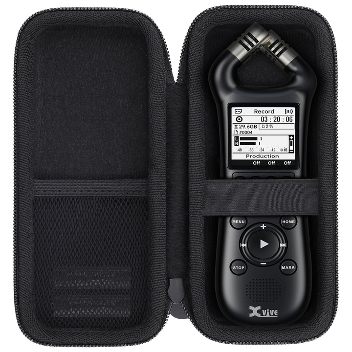 co2CREA Harte Reiseschutzhülle Etui Tasche für Xvive XV1-R Digitaler Handheld Recorder,Nur hülle, fü