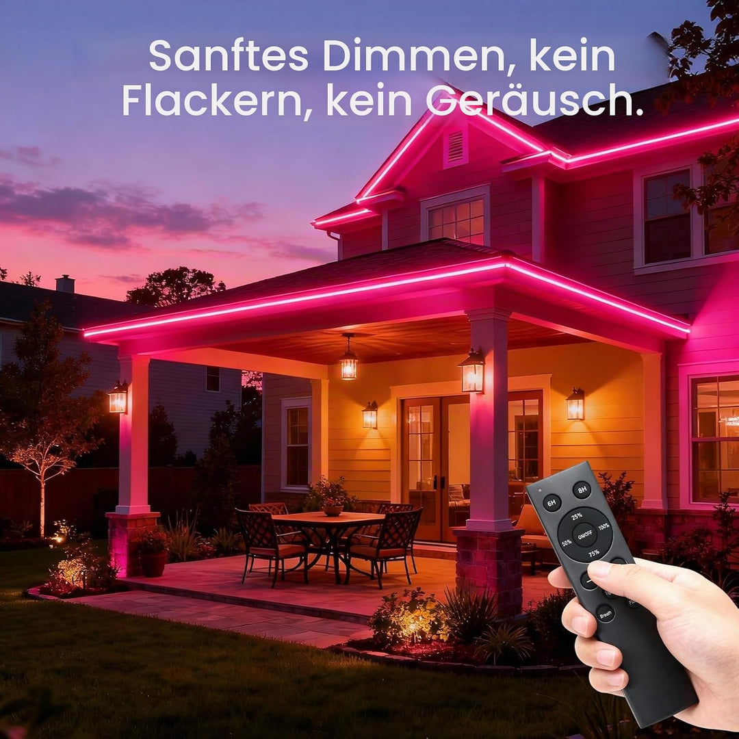 750W LED Streifen Dimmer Controller, 230V Plug-in Schalter Dimmer mit 12-Tasten Fernbedienung, Zeits