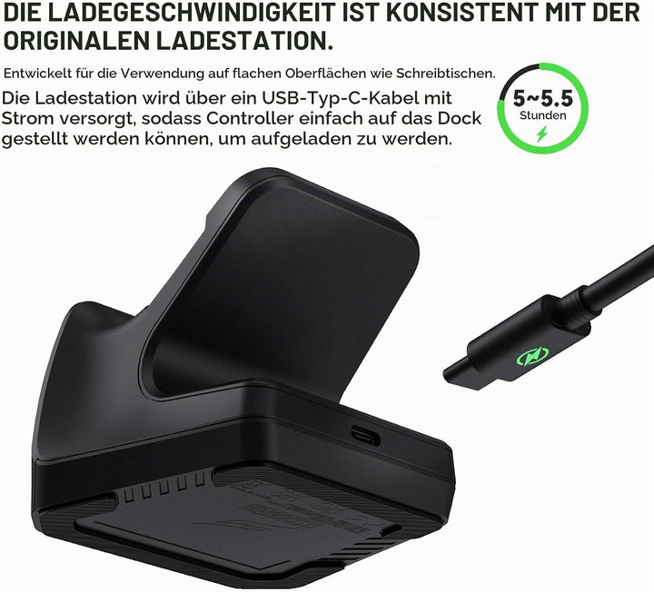 Ladestation für Xbox Elite Series 2 Controller, Magnetische Ladegerät Dock Zubehör für Xbox Elite Se